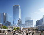 渋谷スクランブルスクエア「中央棟」「西棟」31年度に完成、JR渋谷駅の東西南北を結ぶ歩行者空間も誕生｜写真1