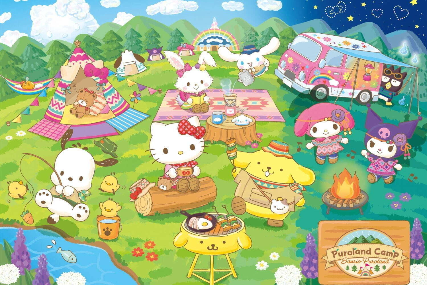 サンリオピューロランド｜サンリオピューロランドの夏イベント、“キャンプ”テーマの新作ショー＆限定グッズも