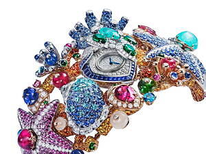 ブルガリ23年新作ハイジュエリーウォッチ、魚＆貝殻モチーフの腕時計や小さな“アクアリウム”文字盤｜写真1