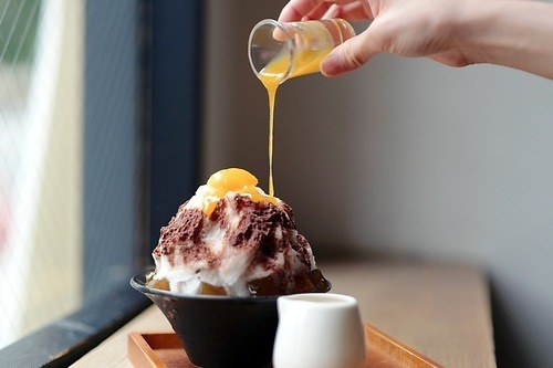 ミニマル 富ヶ谷本店の夏限定「チョコレートかき氷」"紅茶×あんず"で味の変化を楽しむかき氷