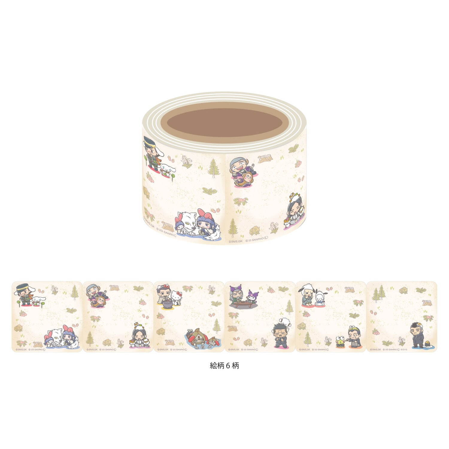 ゴールデンカムイとサンリオキャラクターズの第2弾コラボカフェ、尾形×ハローキティのパフェや限定グッズ｜写真24