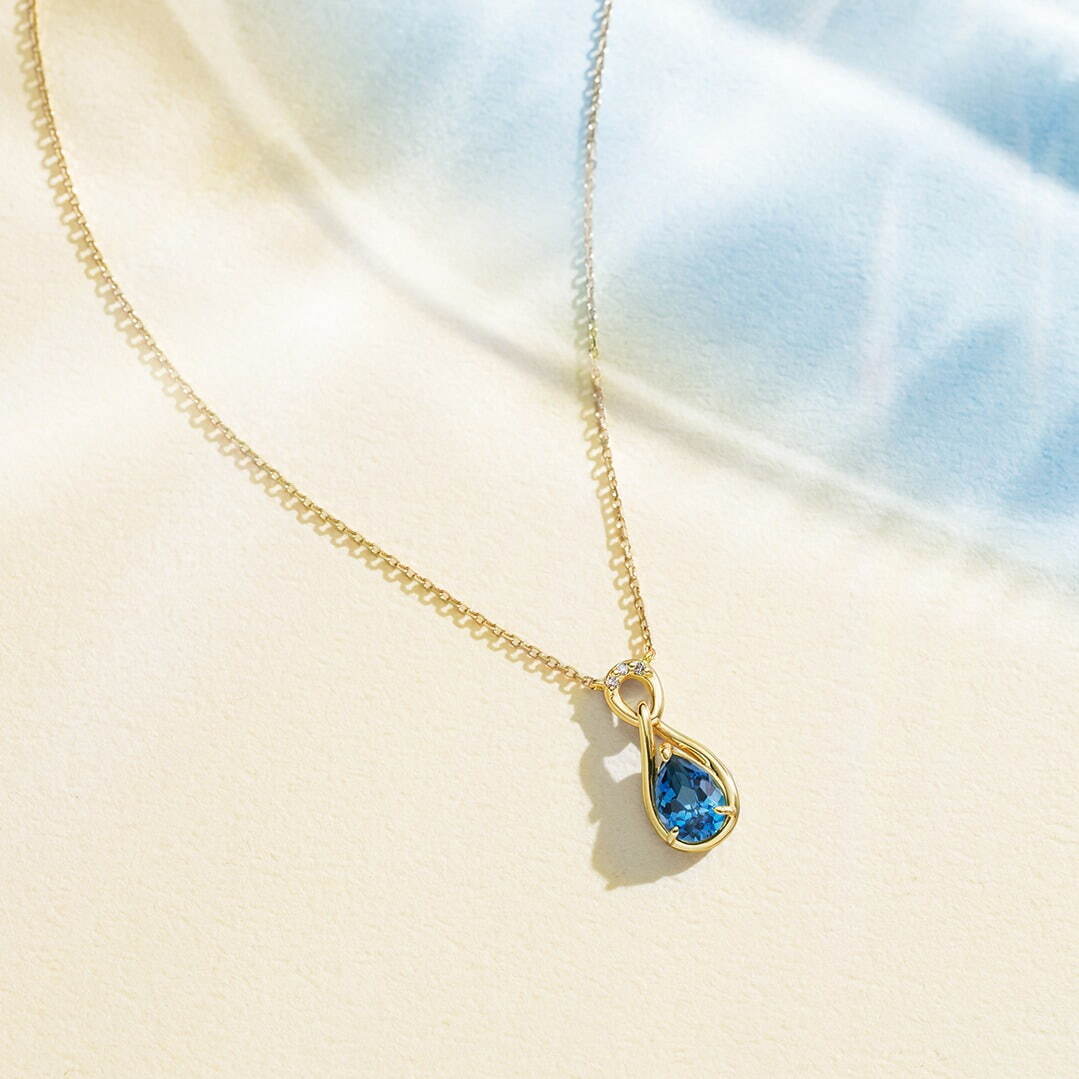 K18YG Necklace / Topaz /Diamond 77,000円