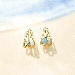 4℃23年夏ジュエリー“海の輝き”を纏うオーシャンカットのブルートパーズ、ネックレス＆イヤーカフで｜写真10