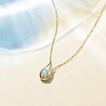 4℃23年夏ジュエリー“海の輝き”を纏うオーシャンカットのブルートパーズ、ネックレス＆イヤーカフで｜写真9