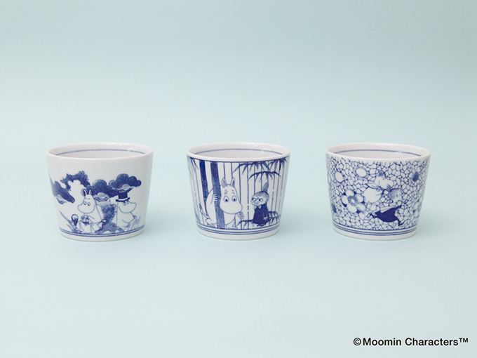 ムーミンの小皿＆おちょこ登場！日本古来の絵付け模様が、ファンタジーに描かれる | 写真