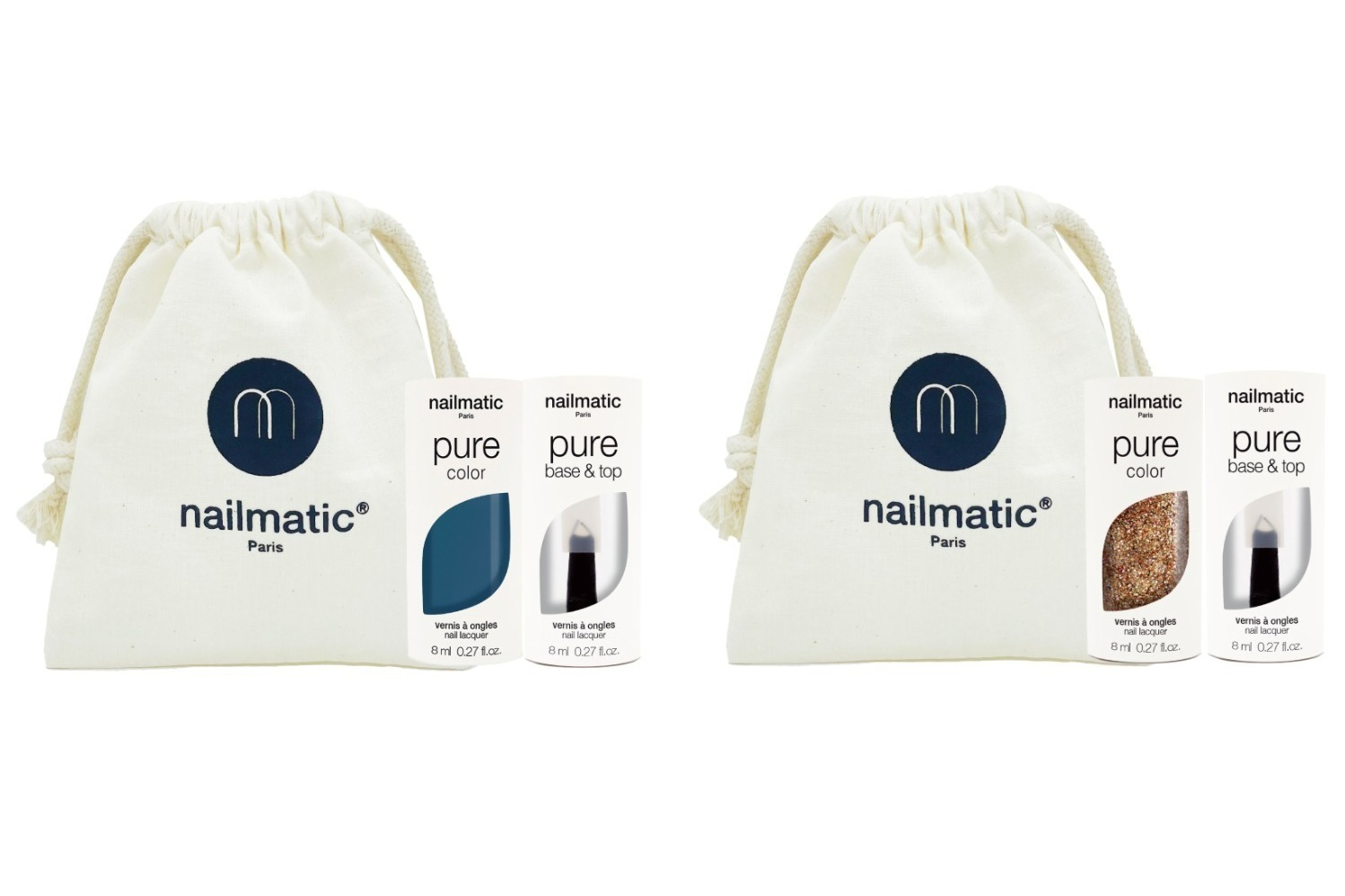 ヴィーガンコスメ｜ネイルマティック23年夏キット、“大人ブルーorラメ輝くゴールド”の限定色ネイルカラー入り