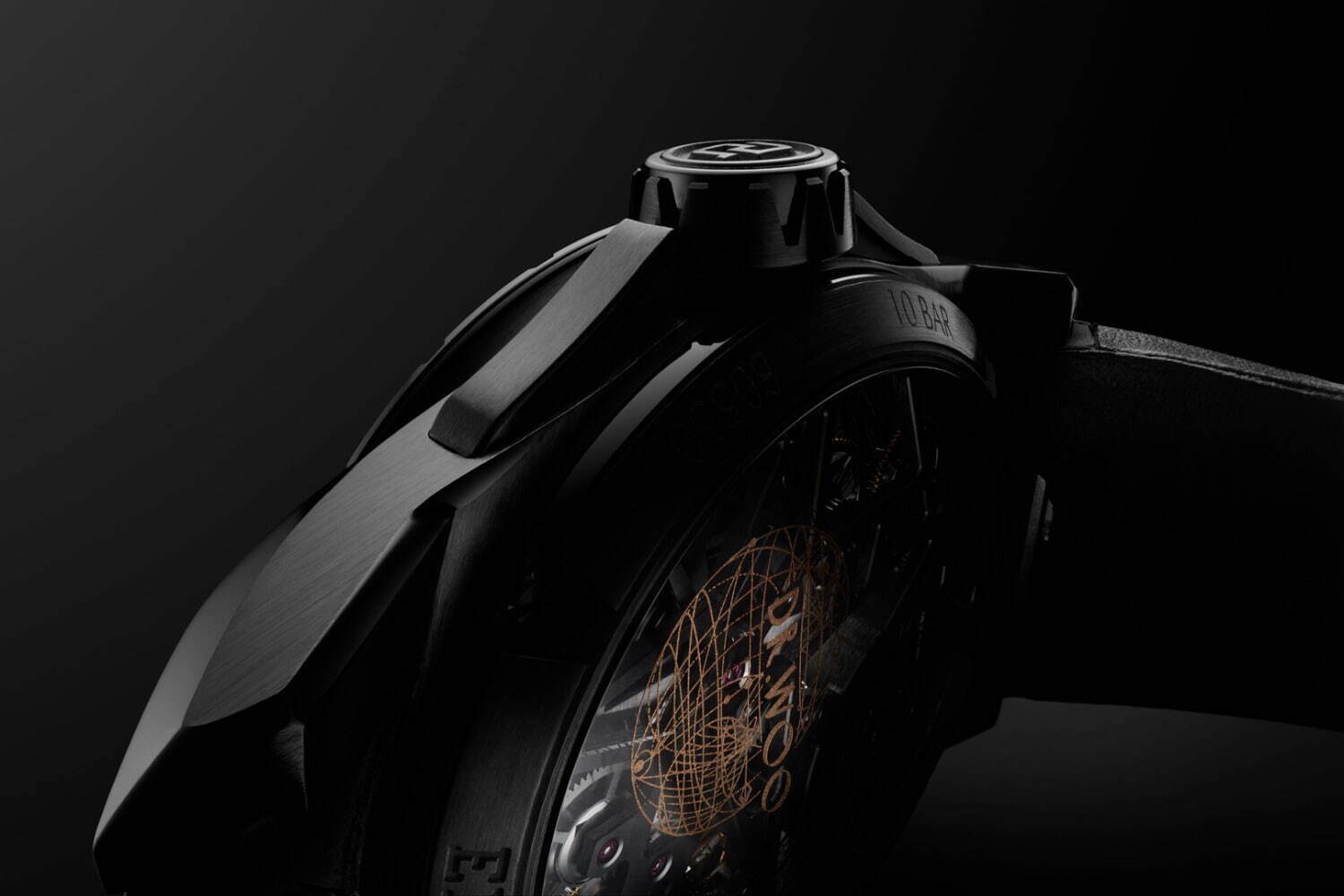 ロジェ・デュブイ × ドクター・ウーのコラボ腕時計、3つの天体＆スパイダーのタトゥーアートを刻印｜写真9