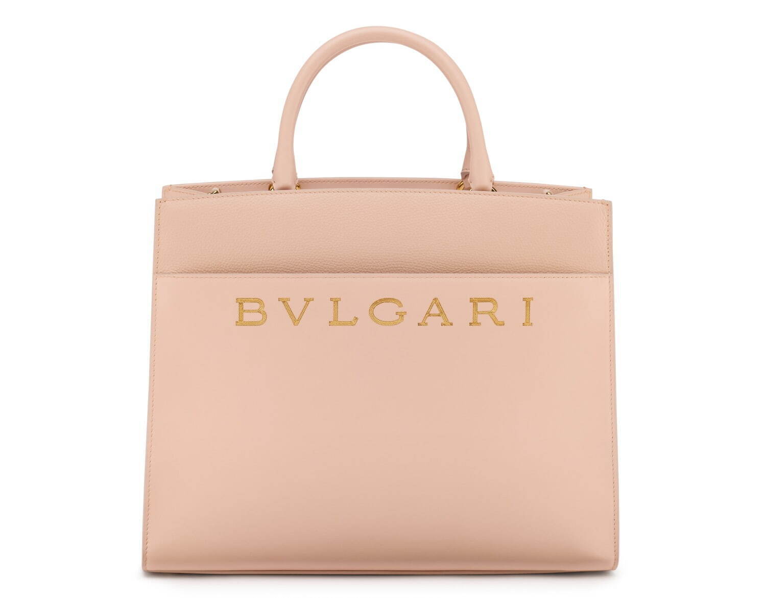 【美品】BVLGARI トートバッグ ショルダーバッグ大容量ブラック ロゴリング