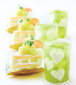 ホテルオークラ京都23年夏スイーツ「京たんごメロン」爽やかショートケーキ&“ハート型”杏仁入りゼリー｜写真1