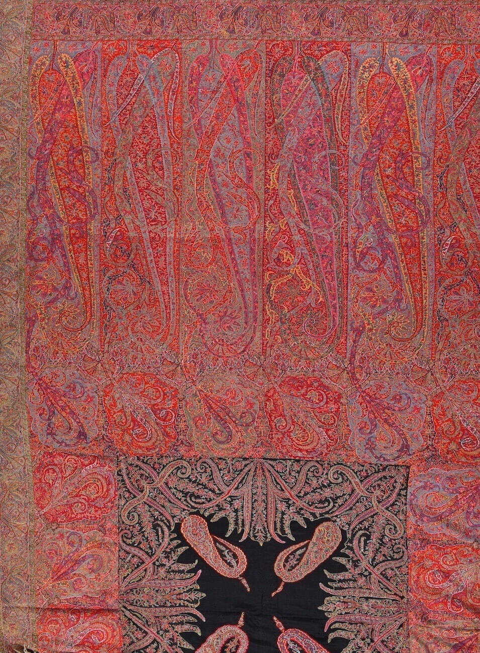 《ショール》(部分) カシミール(インド) 19世紀中期 畠中光享氏蔵