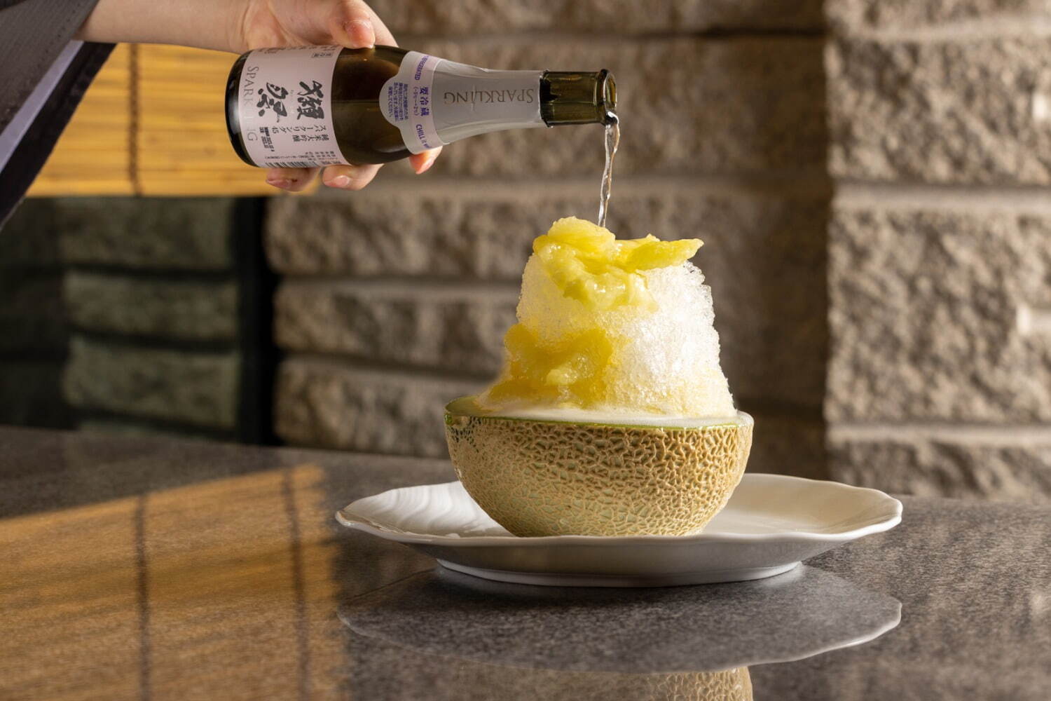 「夏の獺祭 メロンかき氷」10,000円