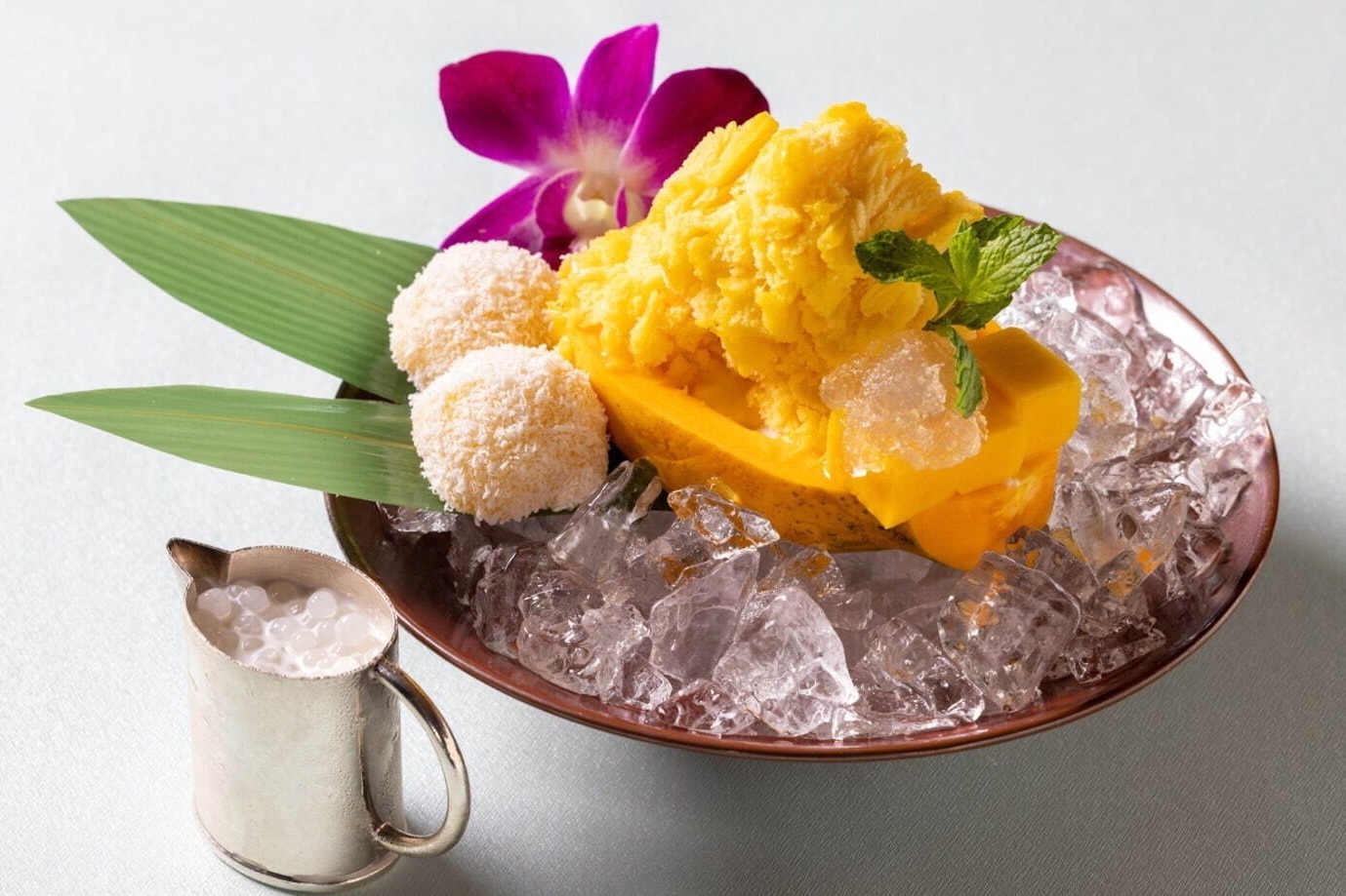 獺祭｜グランド ハイアット 東京「大人のかき氷」“杏仁豆腐入り”濃厚マンゴー氷＆獺祭メロン氷