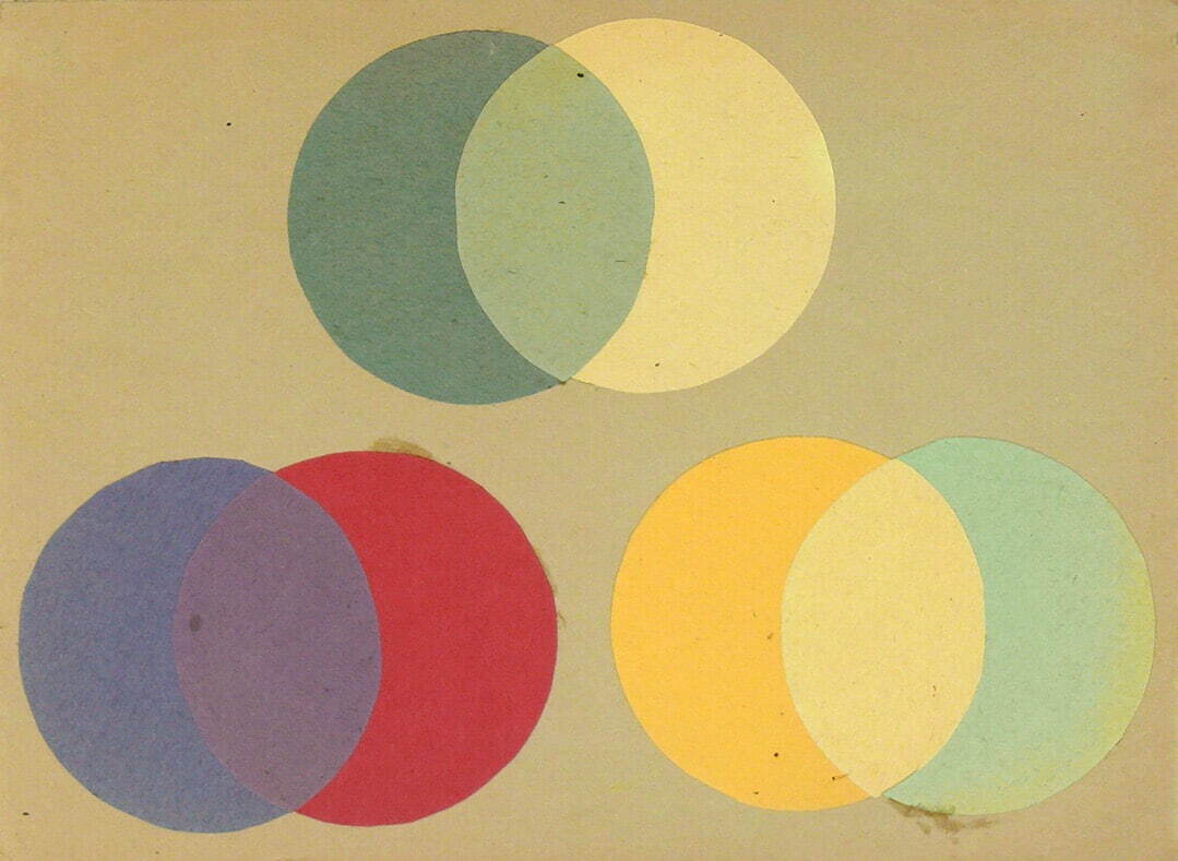 作者不詳(イェール大学の学生) 色彩演習 1958-60年頃 ジョセフ&アニ・アルバース財団
Courtesy of the Josef and Anni Albers Foundation