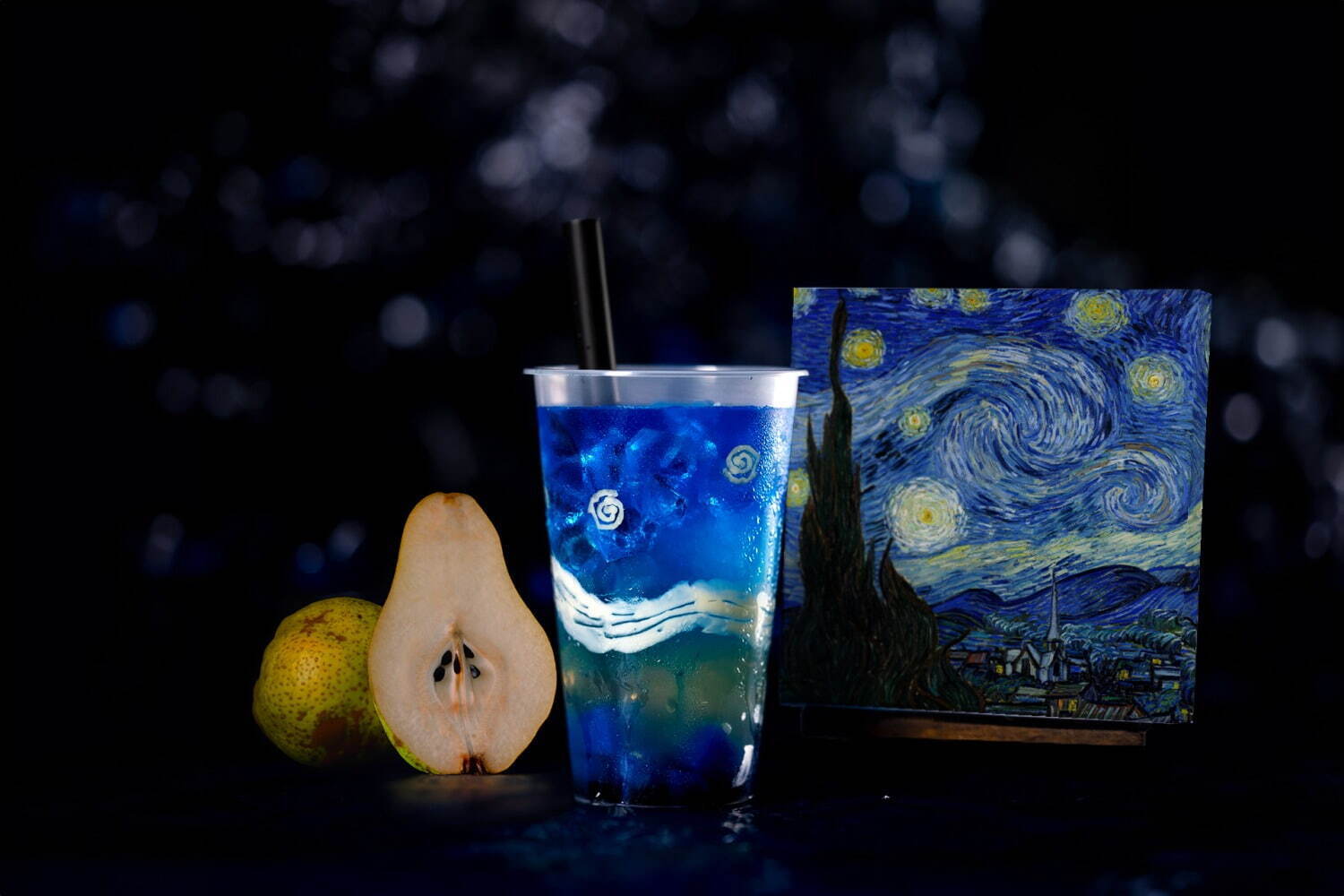 「The Starry Night “星月夜” 洋梨のグラニータスカッシュ」1,500円