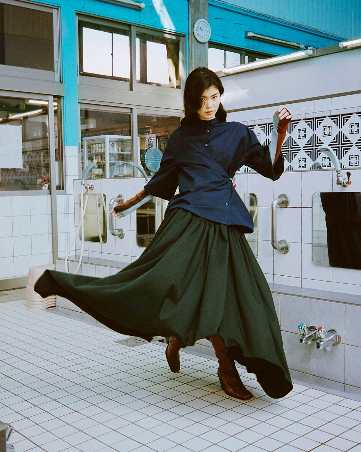 セール】【leinwande（ラインヴァンド）】Sheer Cable Knitted