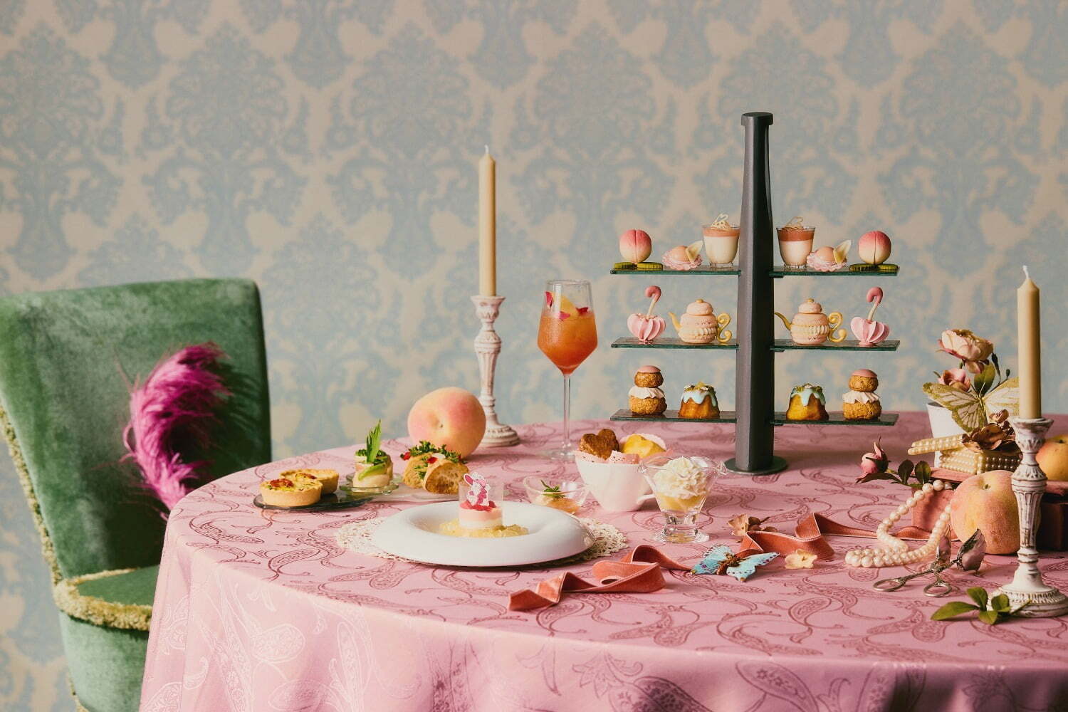 カモミール｜ザ・サウザンド京都「マリー・アントワネット」アフタヌーンティー、“貴婦人の帽子”着想ショコラなど