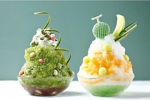 まるでパフェ”なかき氷「抹茶とあんこ」&「メロン」小田急ホテル まるでパフェ”なかき氷「抹茶とあんこ」&「メロン」小田急ホテル