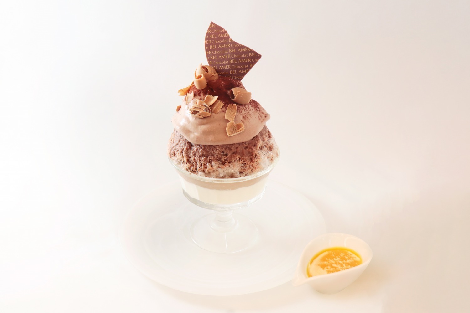 自由が丘・カフェ ベルアメールの夏限定かき氷、濃厚チョコレート×オレンジや“しろくま”風アイス