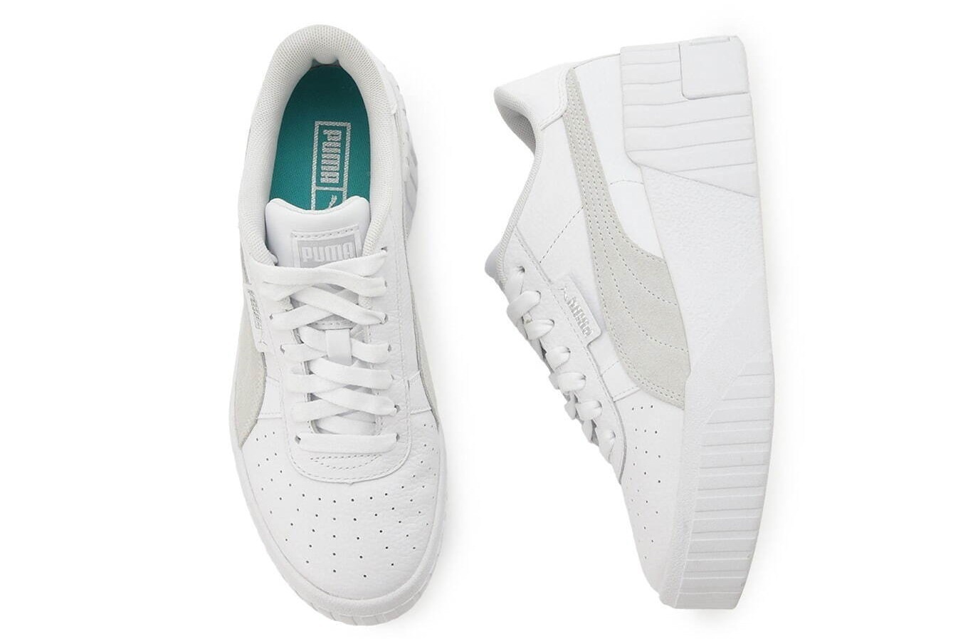 ウェッジソール｜リリー ブラウン×プーマ初コラボスニーカー、“厚底ソール”×爽やかホワイトアッパー