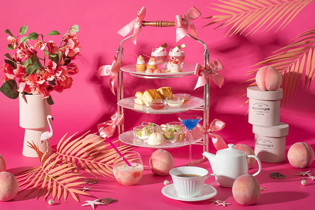 「ピンキーピーチアフタヌーンティー～Pinky Peach Afternoon Tea～」5,390円～