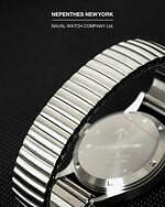 ネペンテス ニューヨーク×ナバル ウォッチの腕時計、簡単着脱ステンレスバンドのミリタリーウォッチ｜写真6