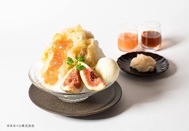 「絹氷 くきほうじ茶と無花果」1,400円