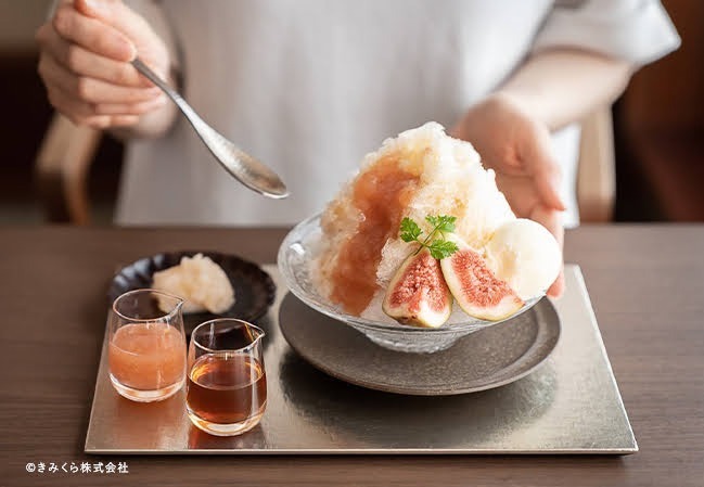 「絹氷 くきほうじ茶と無花果」1,400円