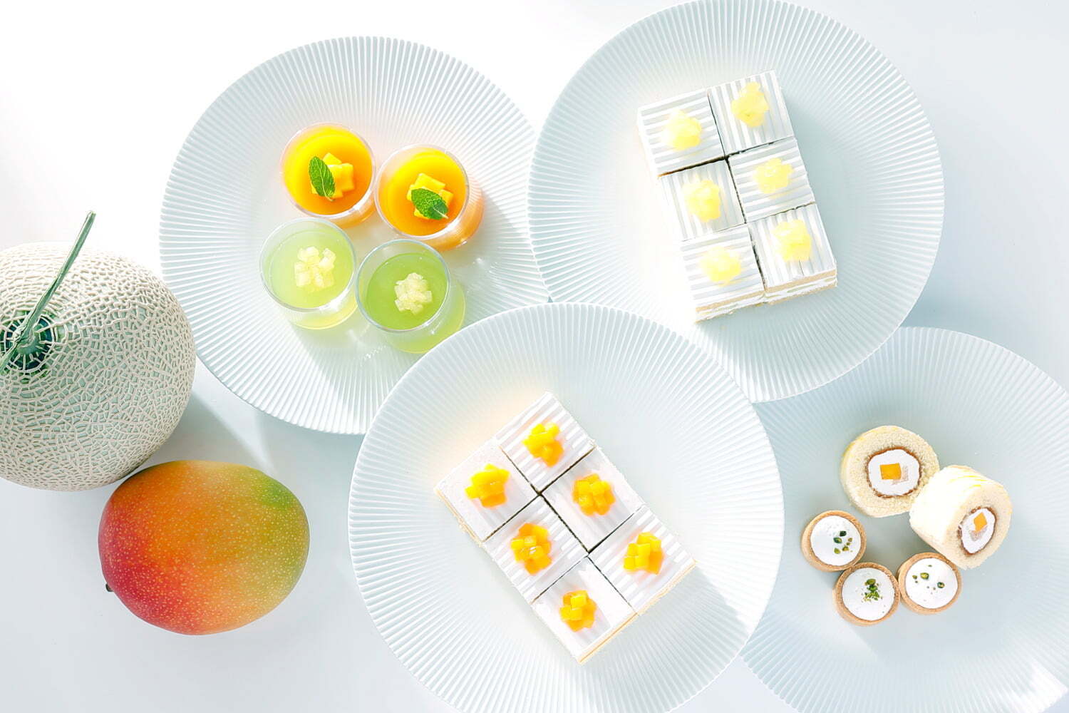 スイーツビュッフェ｜ホテルニューオータニ(東京)「マンゴー・メロン・ピーチ」のスイーツビュッフェ、贅沢ショートケーキなど