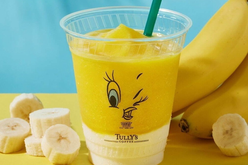 タリーズコーヒー“トゥイーティー”着想のフローズンドリンク＆チョコバナナドーナツなど