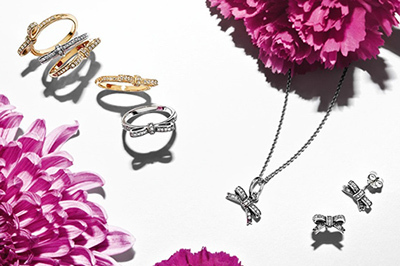 キュービックジルコニア｜デンマーク発「パンドラ」から、ローズ＆リボンのアクセサリー登場 ‐ 母の日のプレゼントに