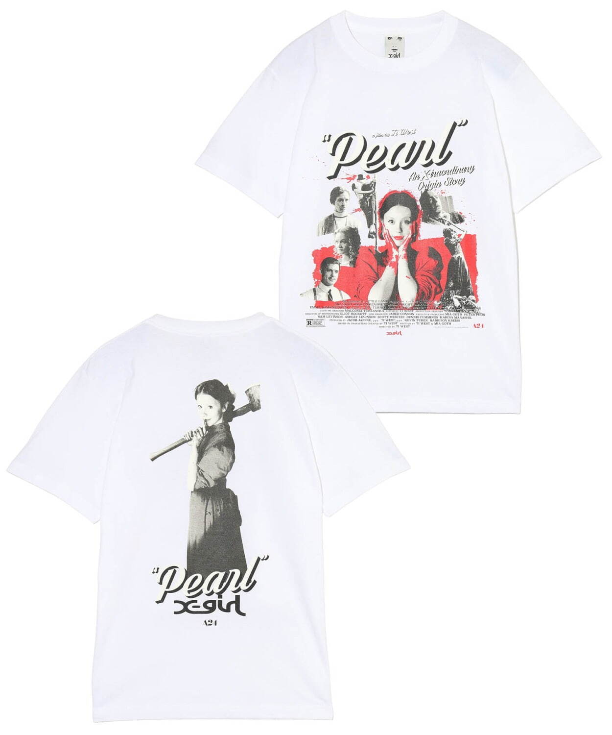 X-girl×『Pearl パール』Tシャツ  6,050円