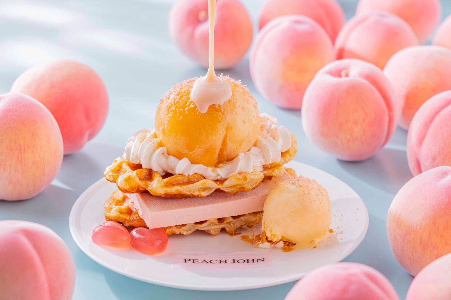 ピーチメルバクロッフル 2,200円