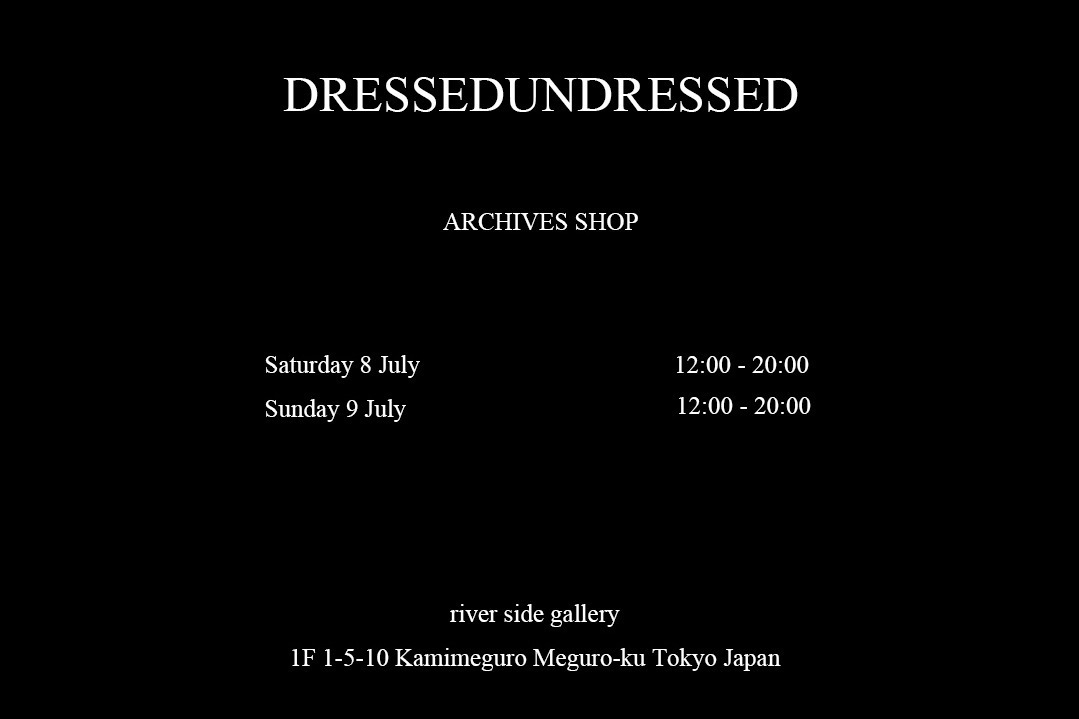 ドレスドアンドレスドの2023年春夏セール、アーカイブアイテムを最大50％オフで販売