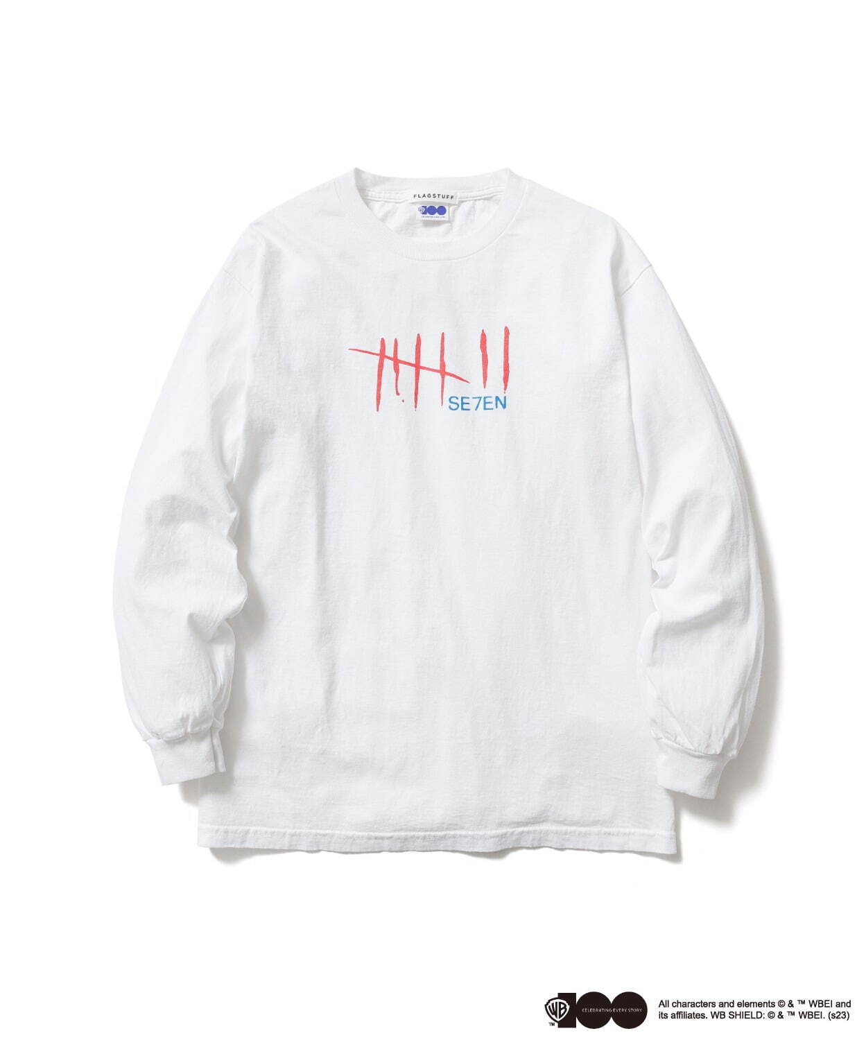 フラグスタフ×映画『セブン』“SE7EN”ロゴ入りTシャツ、ワーナー