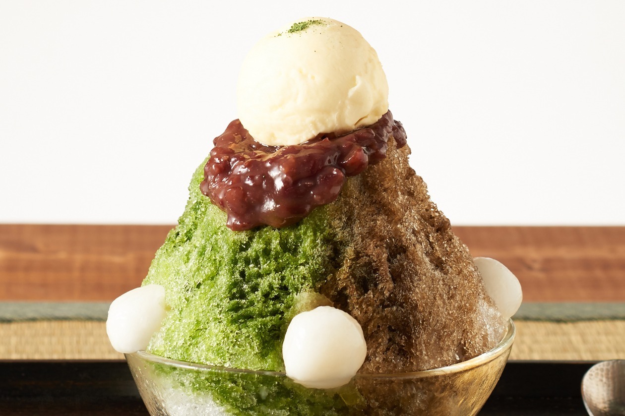 京都・伊藤久右衛門の夏限定”宇治茶×かき氷”、抹茶豆だいふく入りや2種の宇治茶蜜あいがけなど