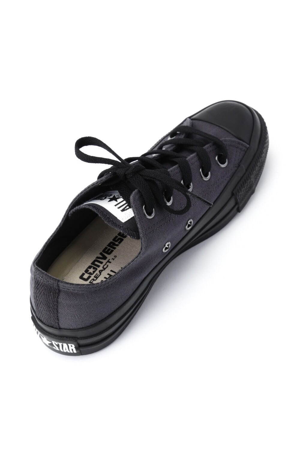 MHL.×CONVERSE ALL STAR コラボ レザースニーカー ブラック-
