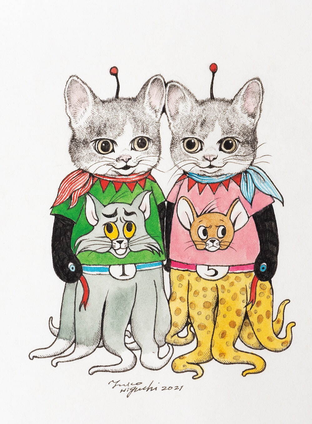 ヒグチユウコ コラボ作品 ©Yuko Higuchi