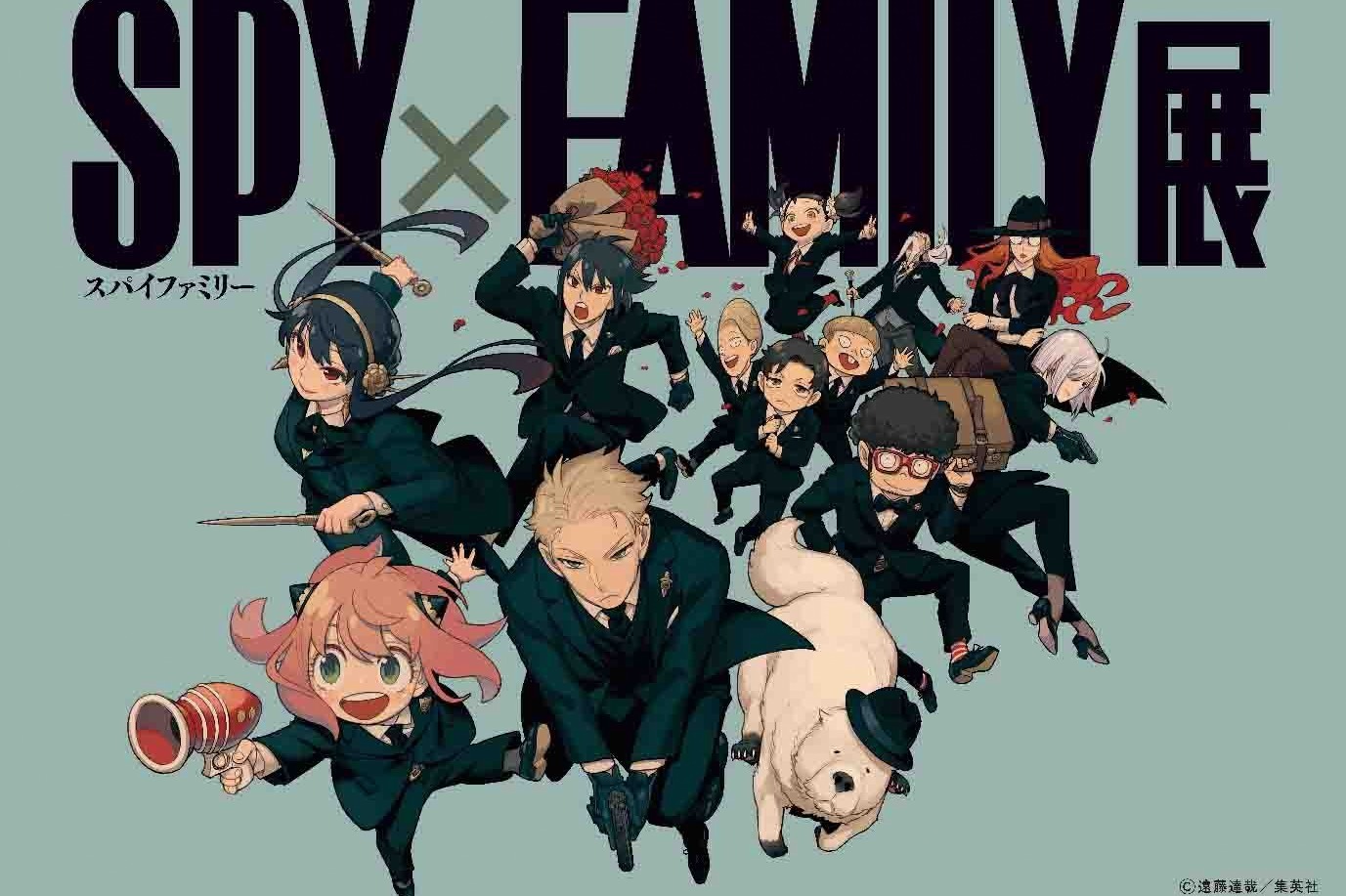 漫画『SPY×FAMILY』初展覧会が松屋銀座で、イラストや映像展示 -“変顔アーニャ”グッズも