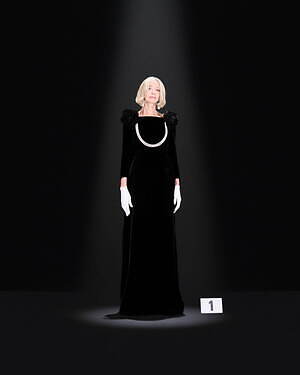 バレンシアガ クチュール(BALENCIAGA Couture ) 2023-24年秋冬ウィメンズ&メンズコレクション  - 写真1