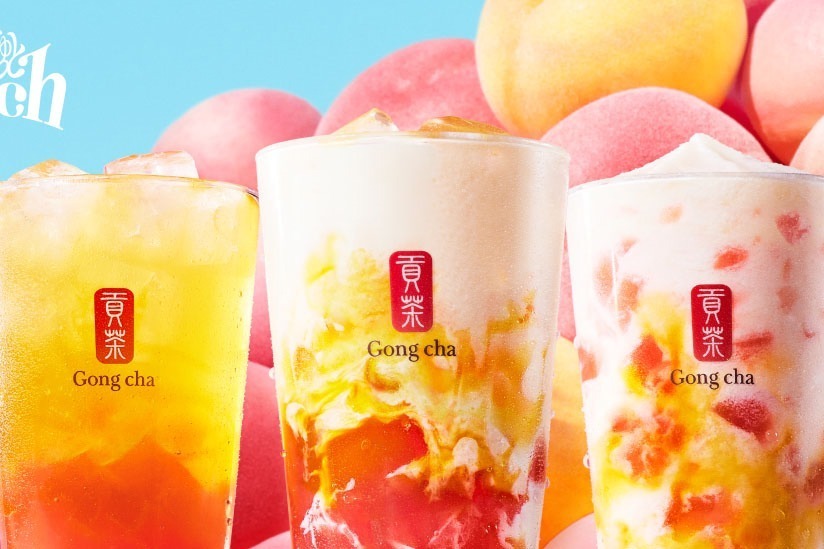 ゴンチャ夏限定ドリンク「ぎゅぎゅっとピーチ」ミルクティー ゴンチャ夏限定ドリンク「ぎゅぎゅっとピーチ」ミルクティー