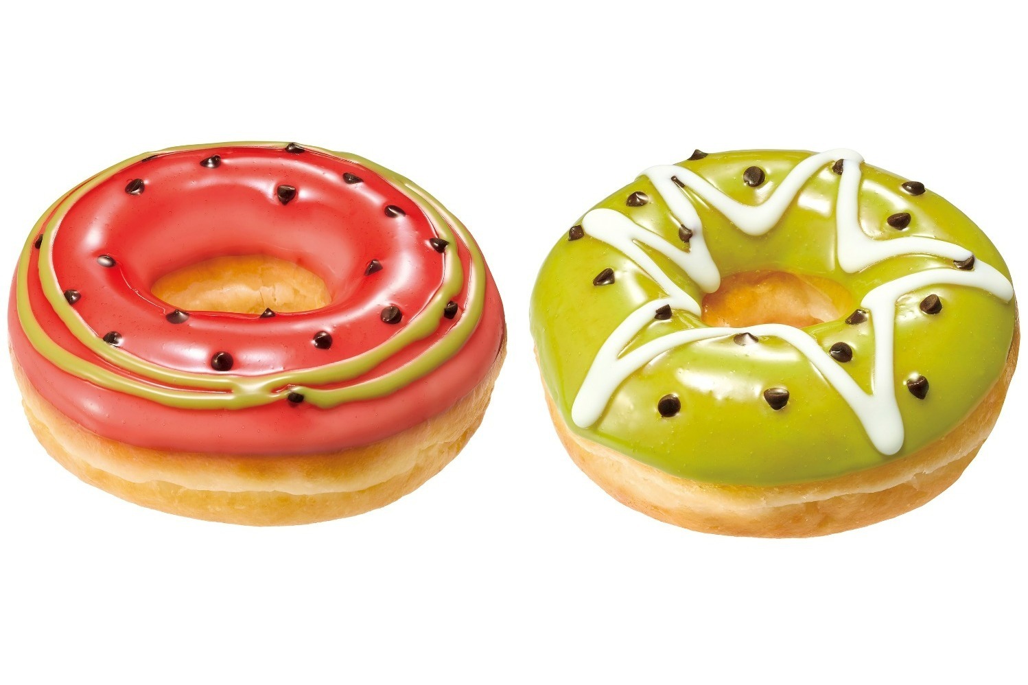 クリスピー・クリーム・ドーナツ、“スイカ＆キウイ”着想のジューシーな夏季限定フルーツドーナツ