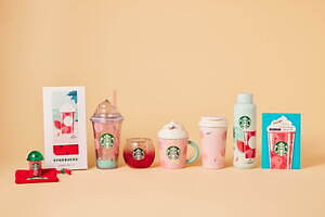 スターバックス23年夏グッズ第3弾、“スイカ＆ピーチ”モチーフの 