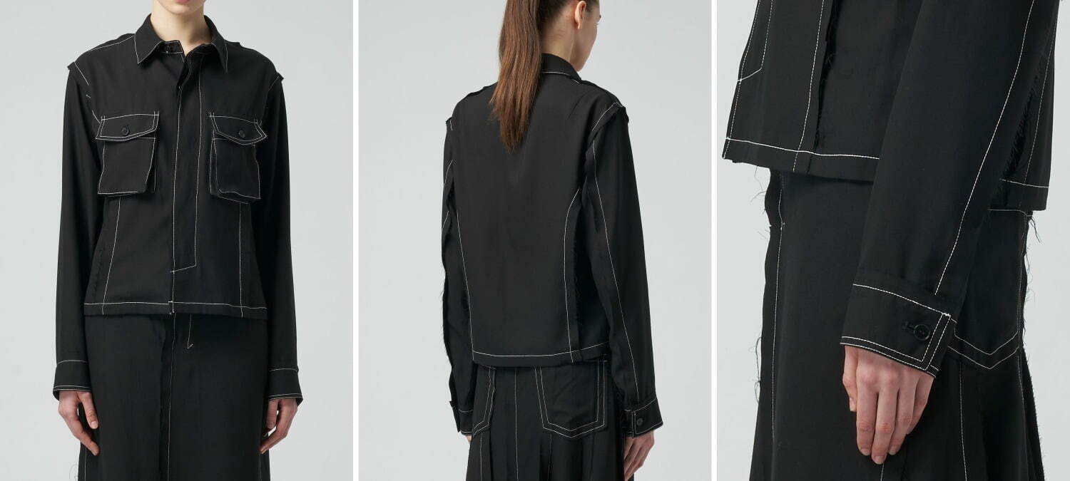 リミ フゥ新作ウェア、パンキッシュなタータンチェックジャケット＆真っ赤なラベルのブラックドレス｜写真5