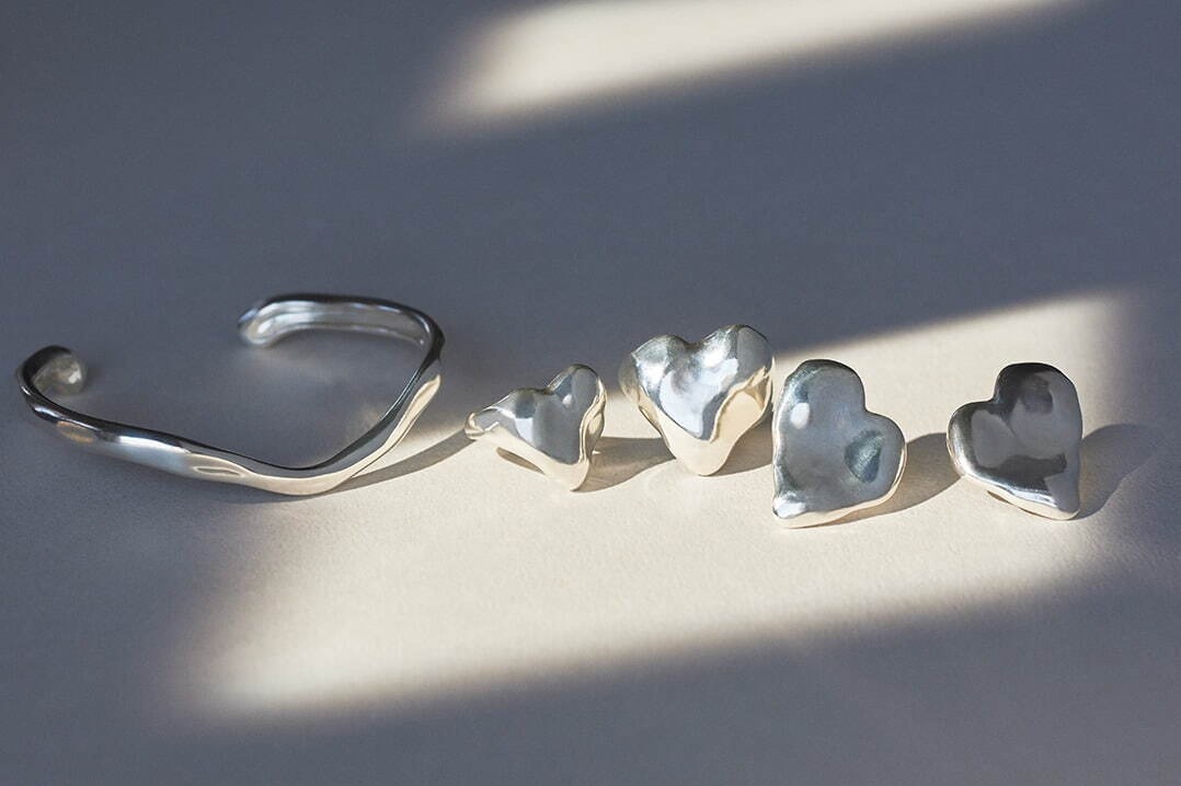 星座｜ノジェス“大ぶりハート”の新作ジュエリー、ダイヤモンド輝くフラワーピアス＆リングも