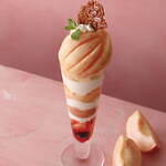 キハチ カフェの夏限定ピーチスイーツ - 白桃のナポレオンパイやパフェ、アフタヌーンティーセットも｜写真2