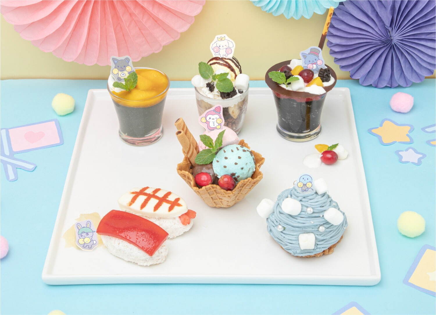 JO1とサンリオの「ジェオチャム」テーマカフェが東京＆大阪に、RURUのココアビスケットパフェなど｜写真9