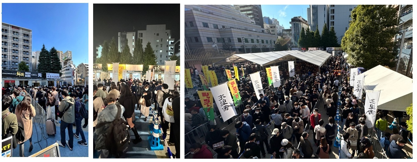 新宿・大久保公園で「大つけ麵博」全国110軒以上のラーメン店が集結、名店の具をおつまみとしても販売｜写真8