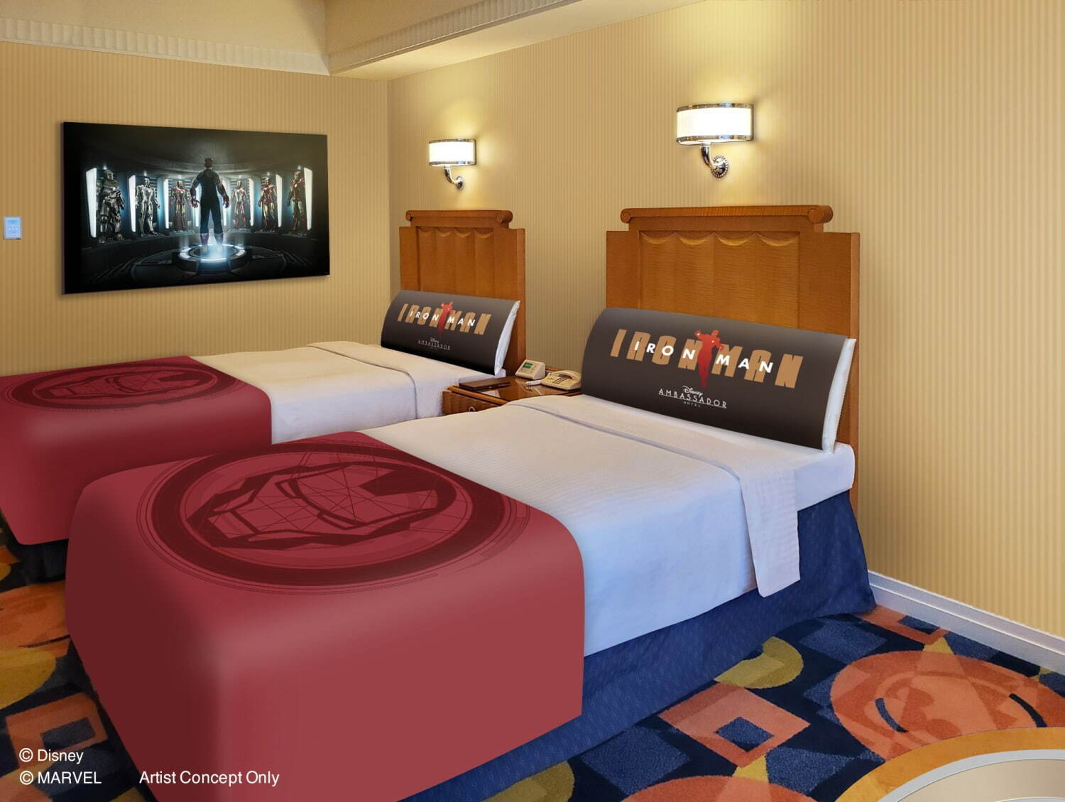 ディズニーアンバサダーホテルに「アイアンマン」のスペシャルルーム、様々な宿泊者特典も｜写真2