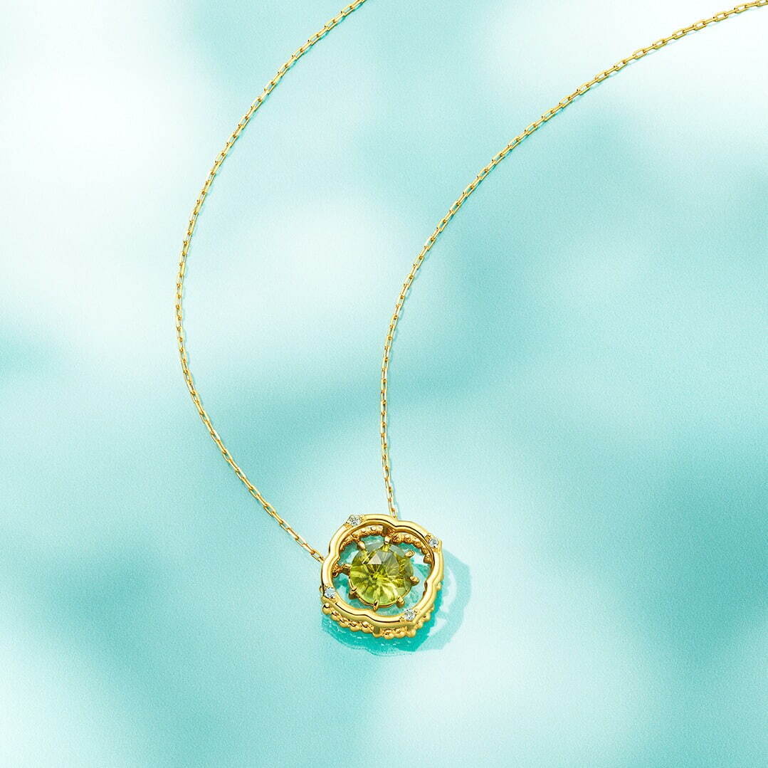 K10YG Necklace / Peridot / Diamond 59,400円