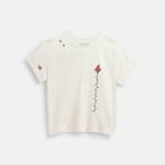 コーチ“フラワーやキャンドル”のイラスト入りバッグ＆薔薇が咲くトップスなど｜写真13